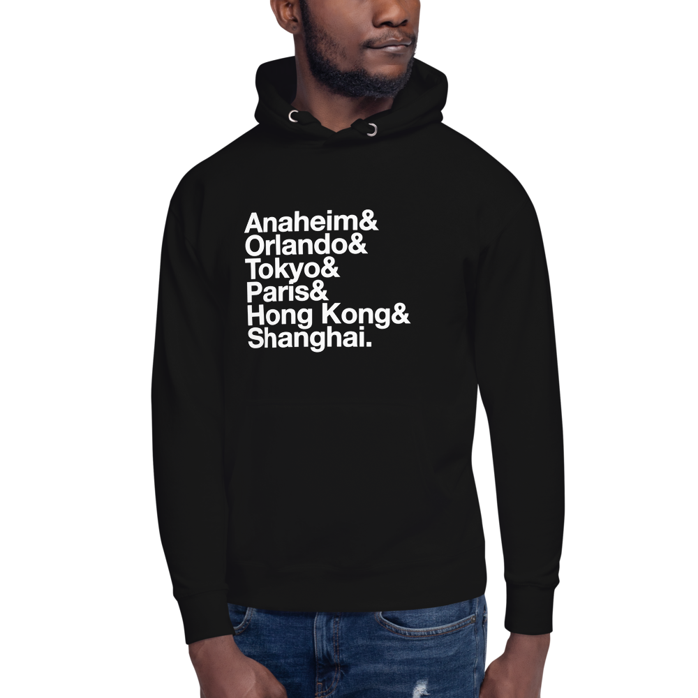 Parks& Hoodie — Black, Men's front view