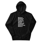 Ships& Hoodie — Black, Flat, Premium front view