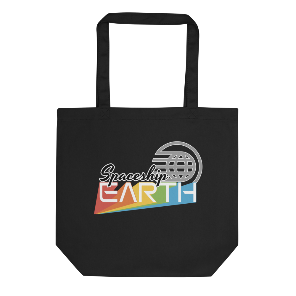 Spaceship Earth Tote — Black, Flat front view