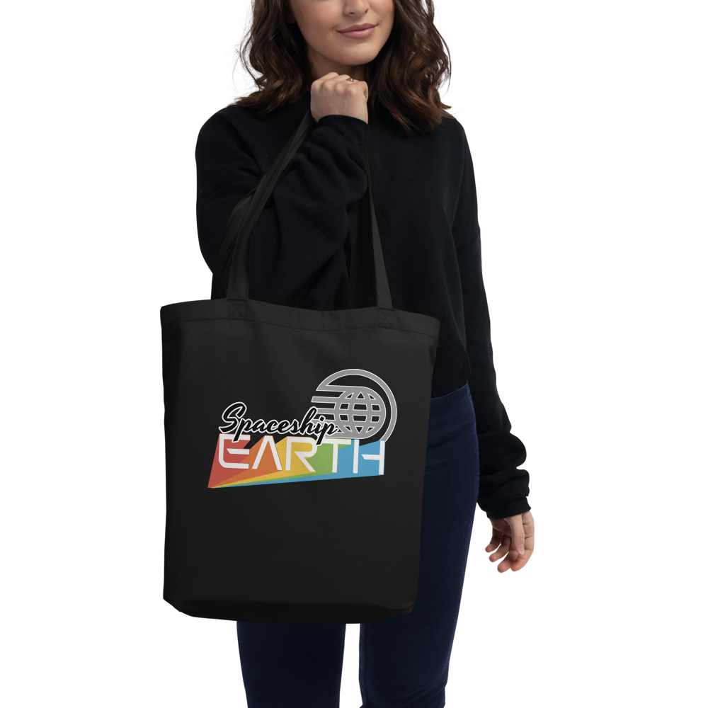 Spaceship Earth Tote — Black, Women's front view