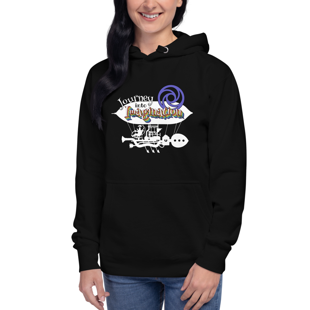 Journey Into Imagination Hoodie — Black, Women's front view