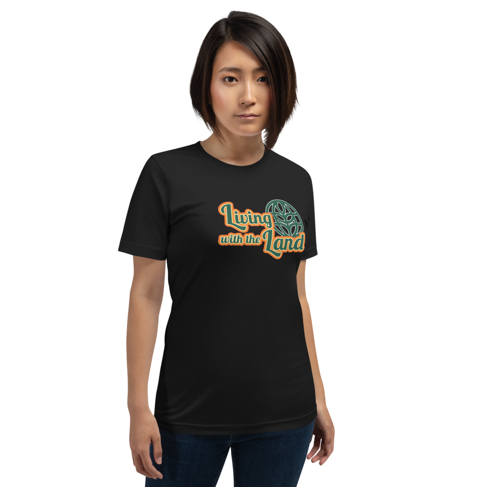 Living with the Land Tee — Vintage Black, Women's 4 front view