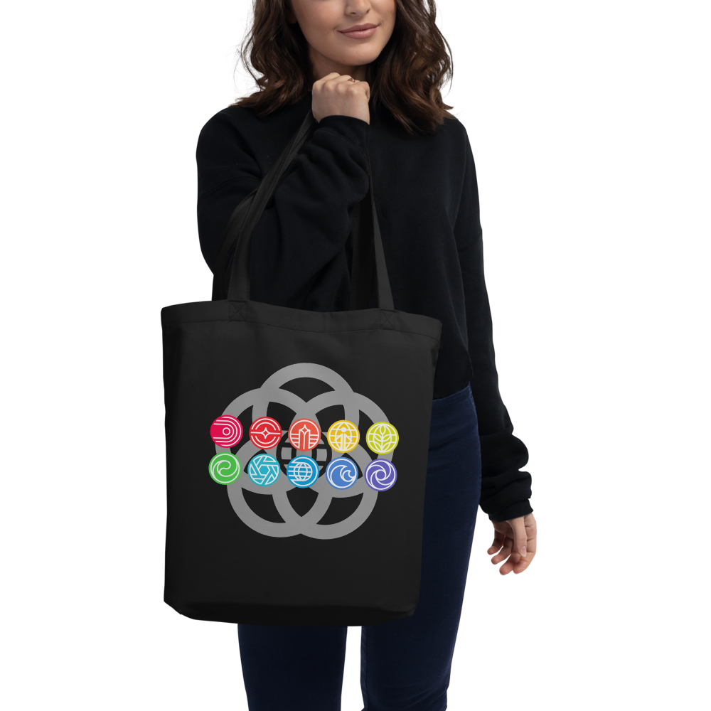 Pavilion Icons Tote — Black, Women's front view