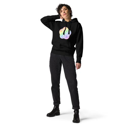 EPCOT Mandala Hoodie — Black, Women's 3, Premium front view