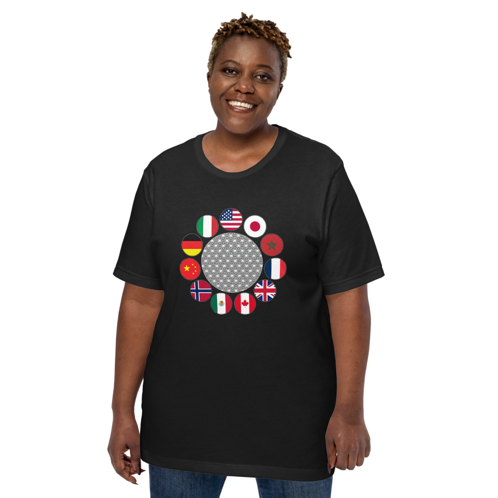 World Traveler Tee — Vintage Black, Women's 5 front view