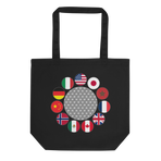 World Traveler Tote — Black, Flat front view
