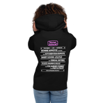 Kitchen Kabaret Marquee Hoodie — Black, Women's 2 back view