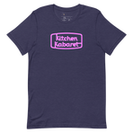 Kitchen Kabaret Marquee Tee — Heather Midnight Navy, Flat front view