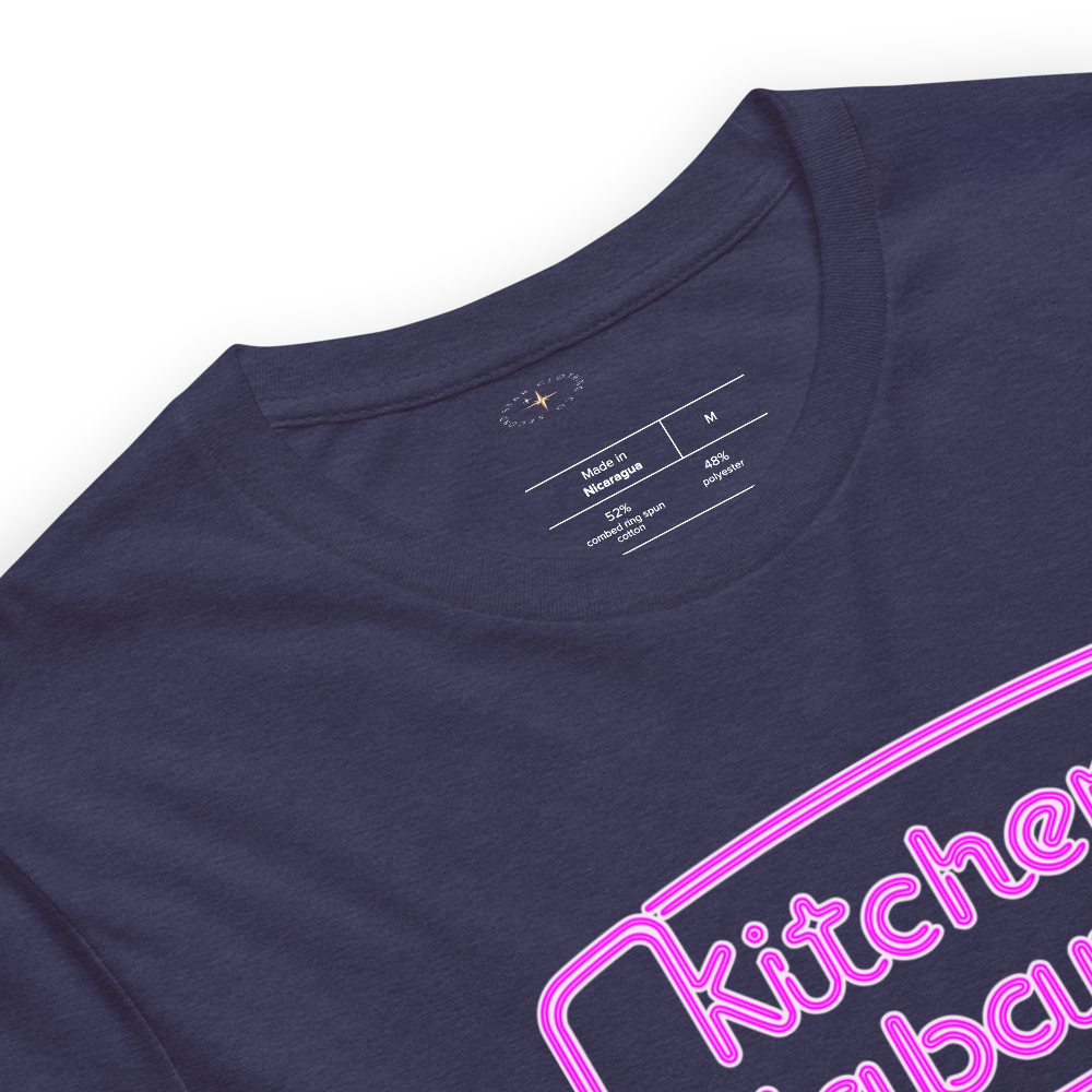 Kitchen Kabaret Marquee Tee — Heather Midnight Navy, Product details product details view