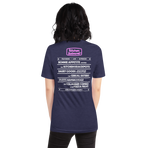 Kitchen Kabaret Marquee Tee — Heather Midnight Navy, Women's 3 back view