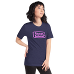 Kitchen Kabaret Marquee Tee — Heather Midnight Navy, Women's 3 right front view