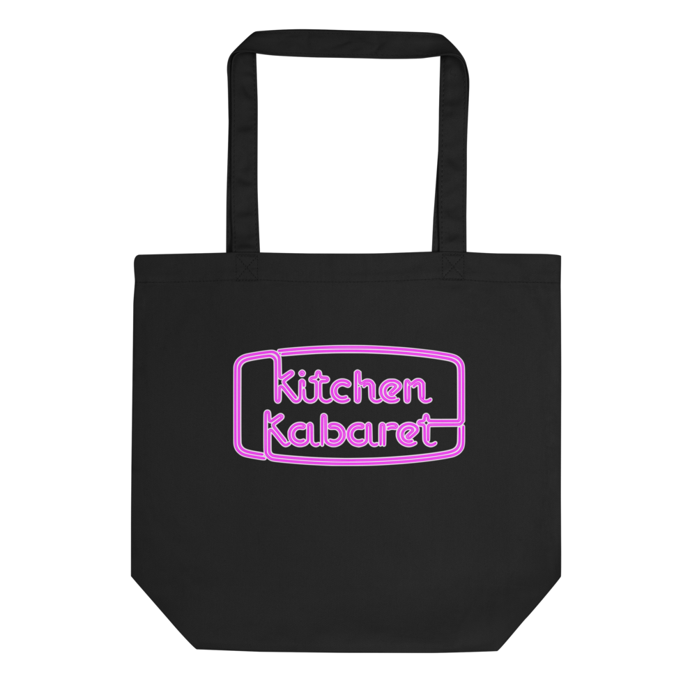 Kitchen Kabaret Marquee Tote — Black, Flat front view