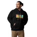Logo inspired by the former attraction, House of the Future, with retro-styled text reading "See the Wonders of Fantastic Plastic!", on a Black hoodie — worn stylishly by a model
