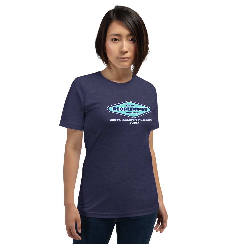 Peoplemover Tee — Heather Midnight Navy, Women's 4 front view