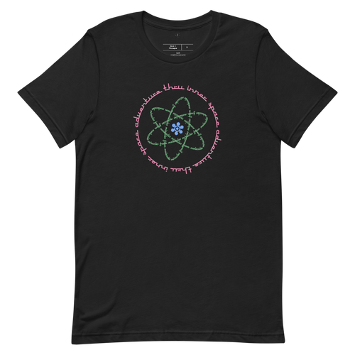 Adventure Thru Inner Space Tee — Vintage Black, Flat front view