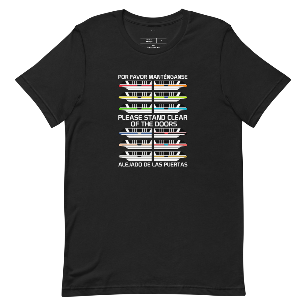 Monorail Fleet Tee — Vintage Black, Flat front view