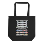 Monorail Fleet Tote — Black, Flat front view