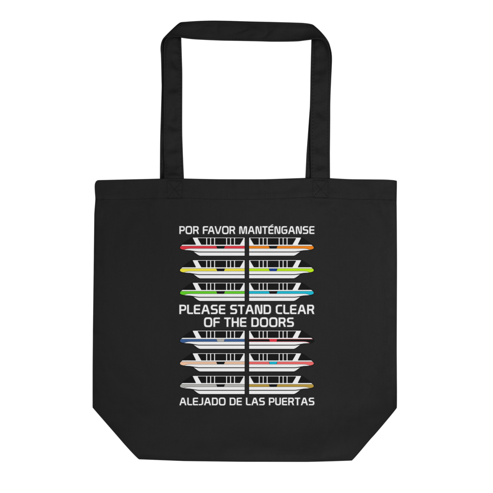 Monorail Fleet Tote — Black, Flat front view