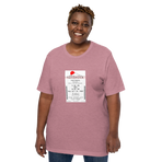 Imagined FASTPASS designed for the unbuilt Fujicoaster ride, with white-and-red-toned attraction logo, on a tee — worn stylishly by a model