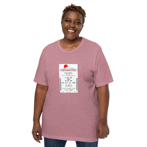 Fujicoaster Fastpass Tee — Heather Orchid, Women's 5 front view