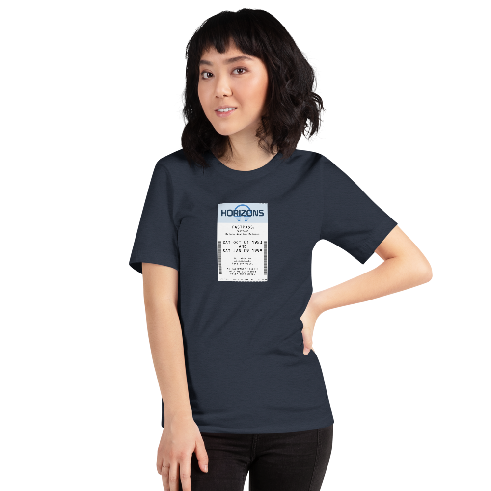 Horizons Fastpass Tee — Heather Navy, Women's 3 front view