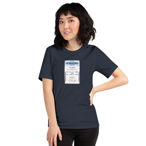 Horizons Fastpass Tee — Heather Navy, Women's 3 front view